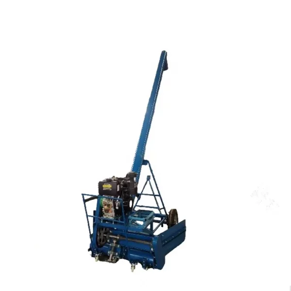 Small Trailer Gasoline Grain Suction Machine: Grain Loading Agricultural Corn and Rice Grain Harvester