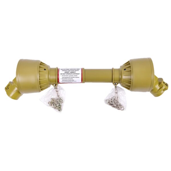 PTO Shaft T1 Crossφ22*54; 1-3/8″ 6 Spline Triangle Pipe 20”-24” Yellow for Tractor - Image 2