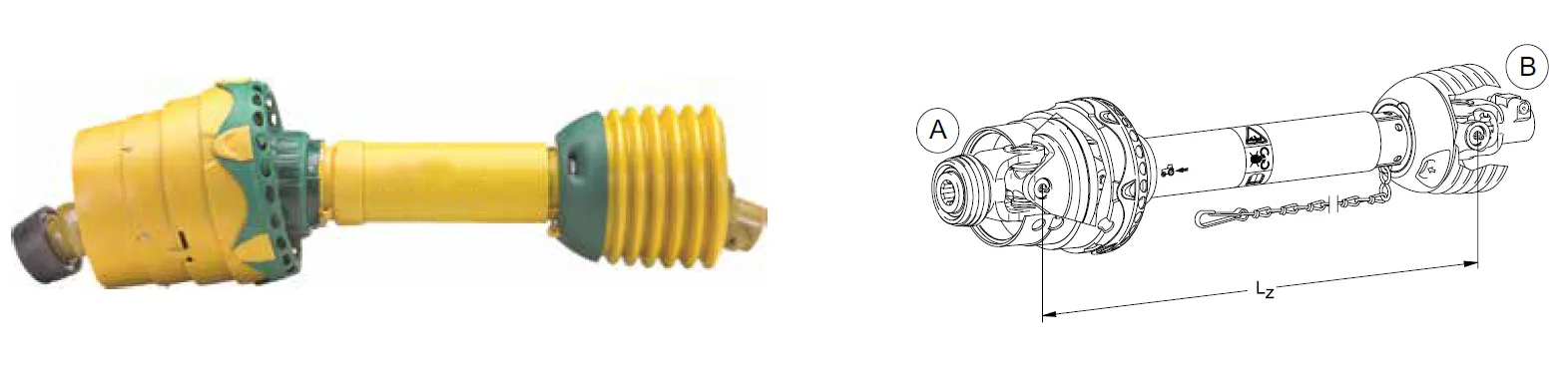 PWE 580 Wide-angle PTO Drive Shaft