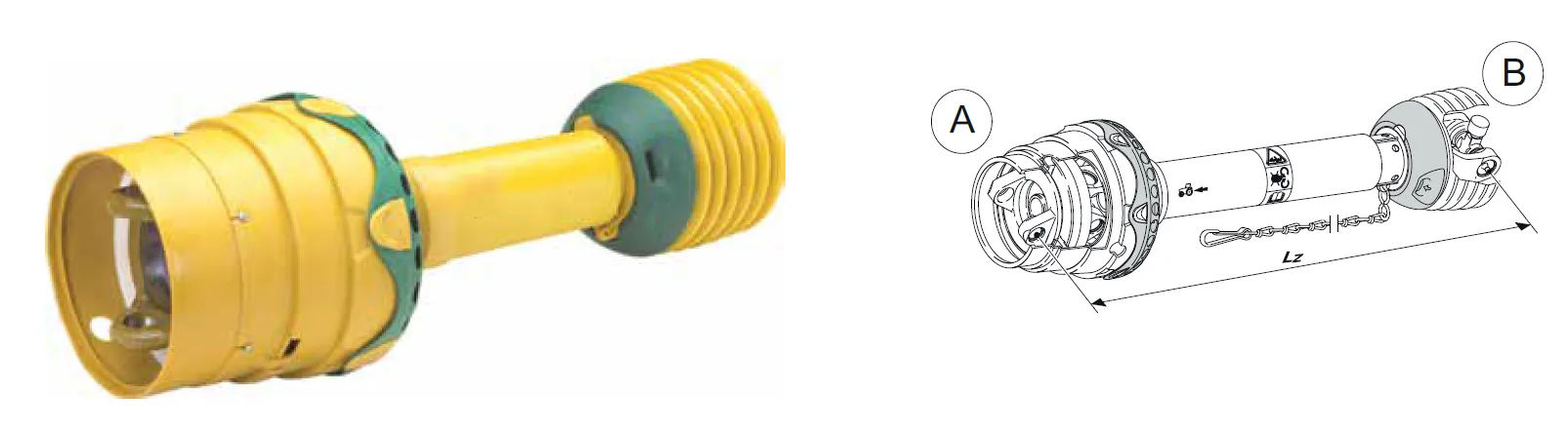 PWE 580 Wide-angle PTO Drive Shaft