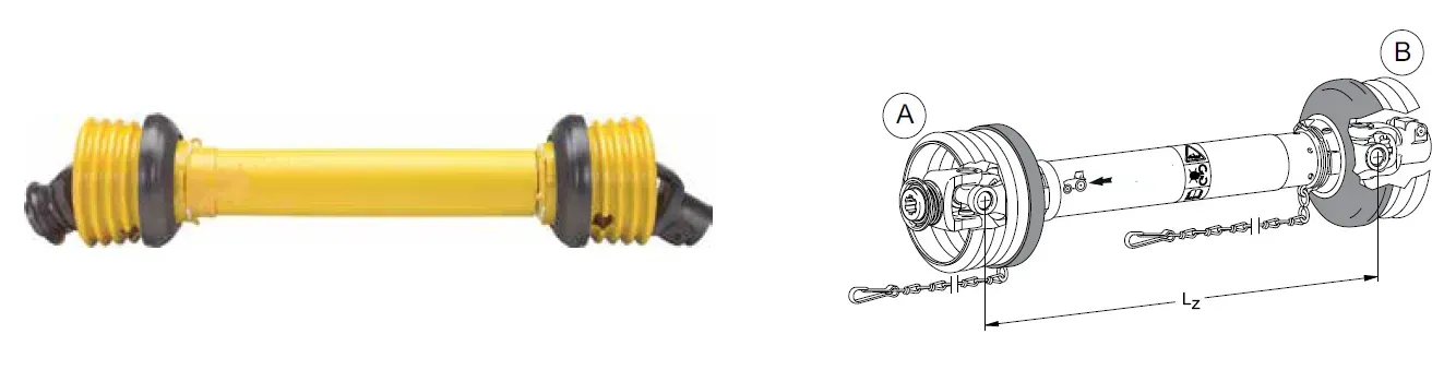 W 400E PTO Drive Shaft Size Chart