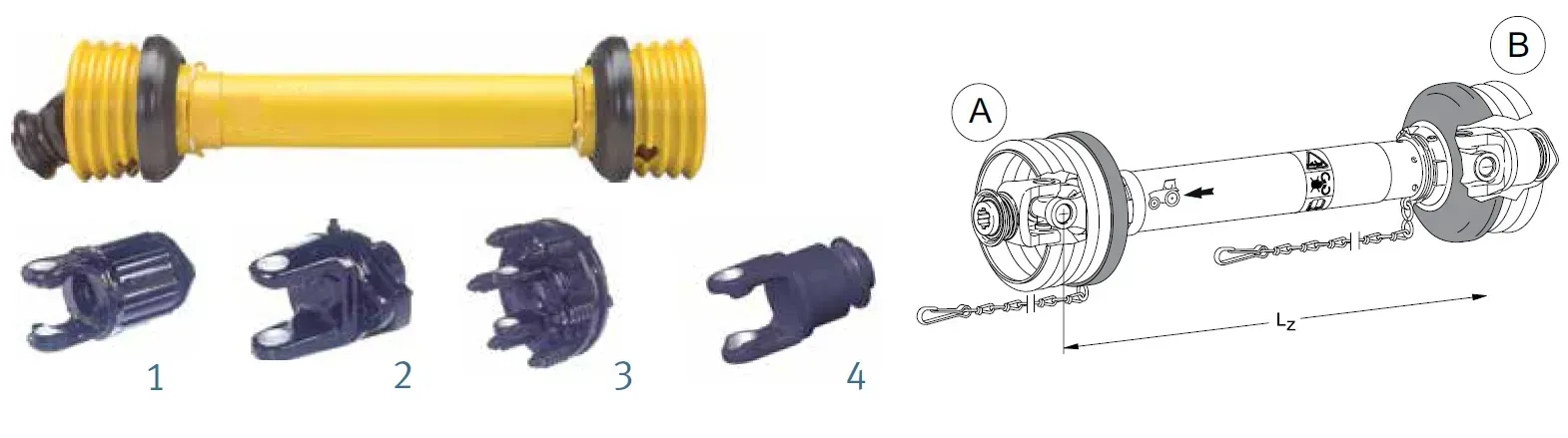 W 400E PTO Drive Shaft with Slip Clutch