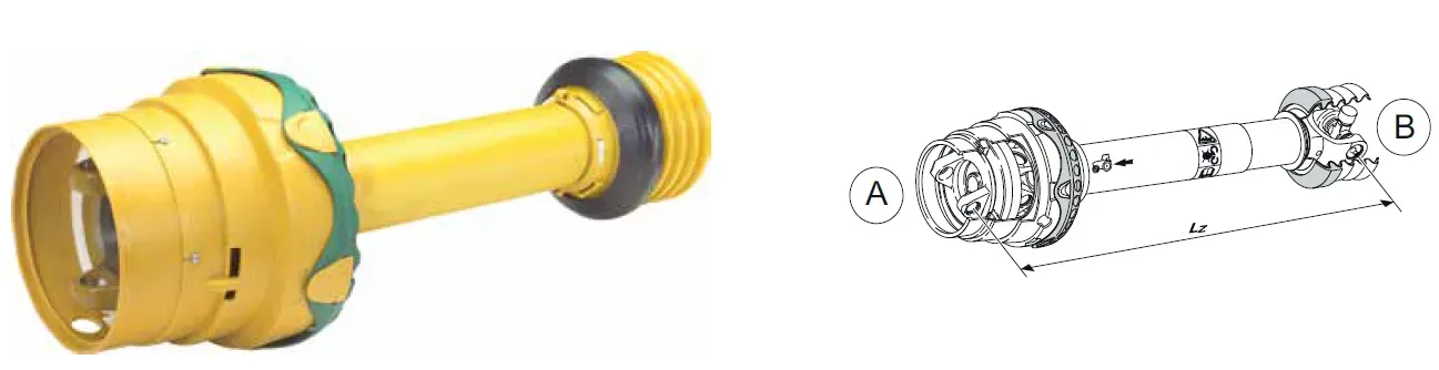 WWE 2380 PTO Drive Shaft