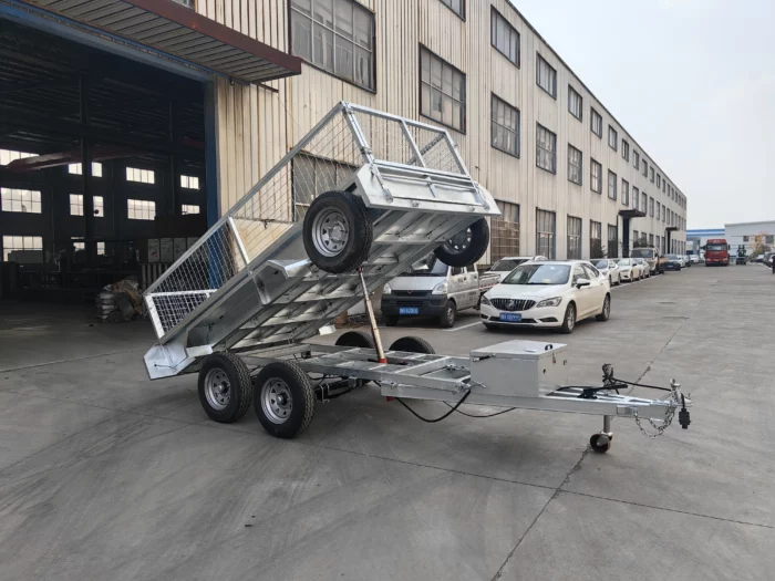 2000-12000kg Hydraulic Dump Net Cage Trailer