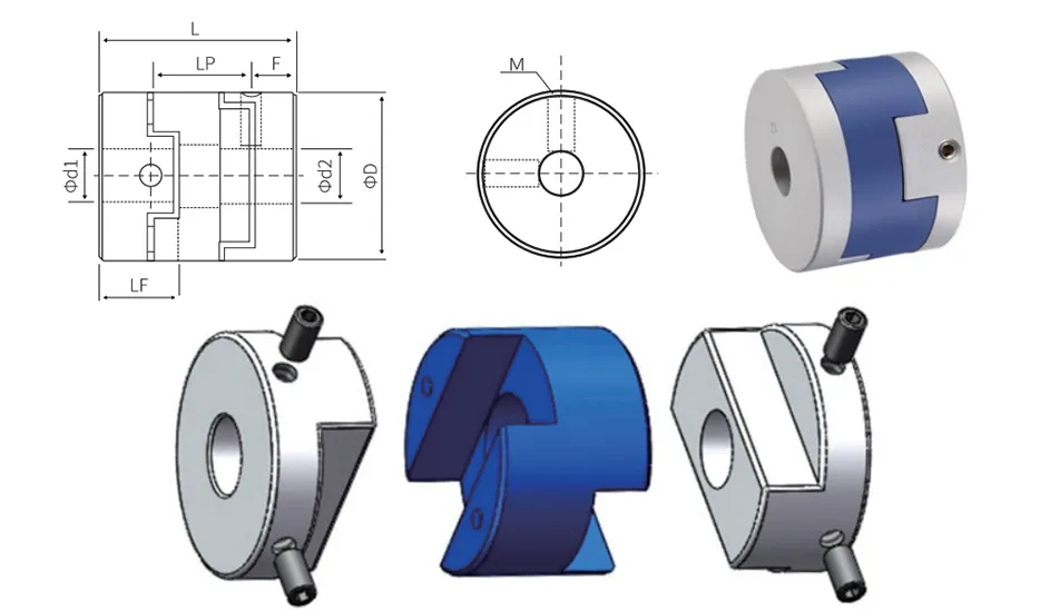 Oldham Coupling Dimensions