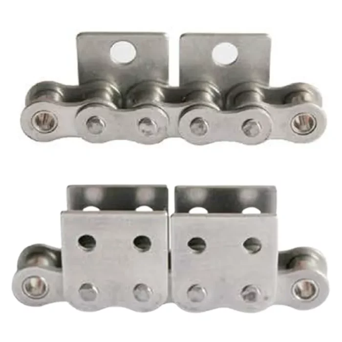 Stainless Steel Short Pitch Conveyor Chain with Attachments
