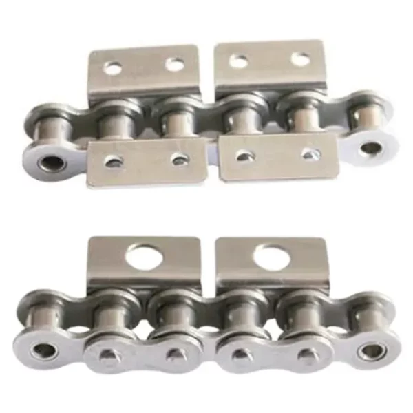 Stainless Steel Short Pitch Conveyor Chain with Attachments