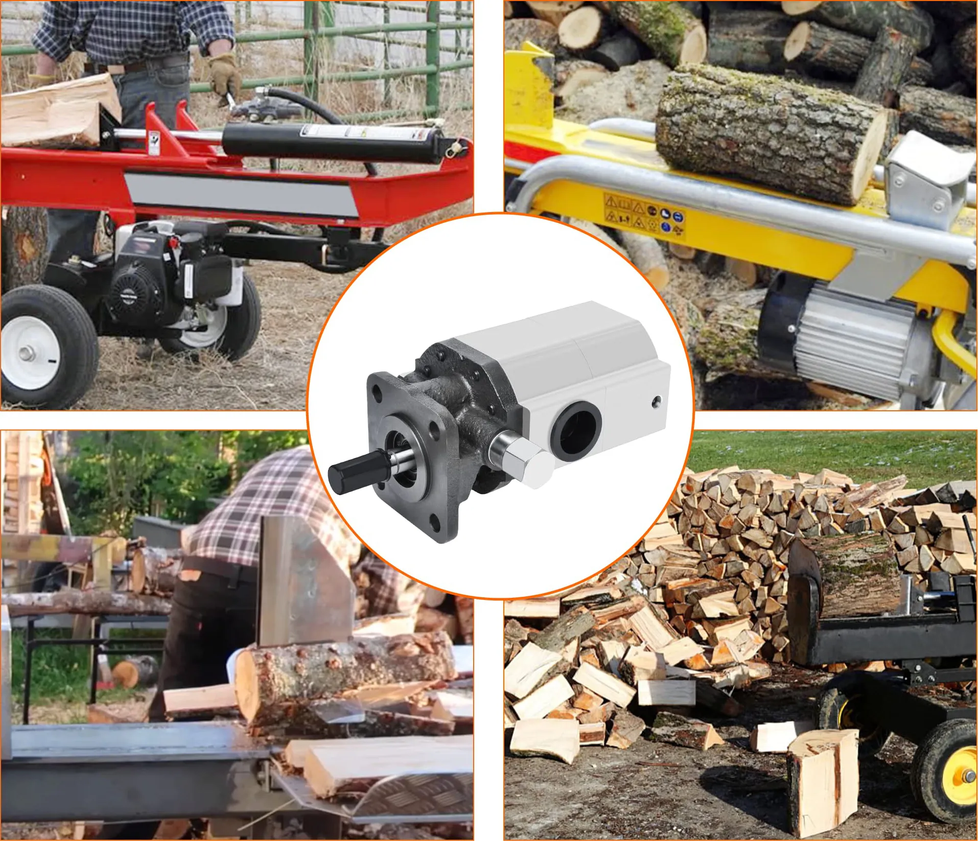 2-Stage Hydraulic Pump for Log Splitter-1 2-Stage Hydraulic Pump for Log Splitter