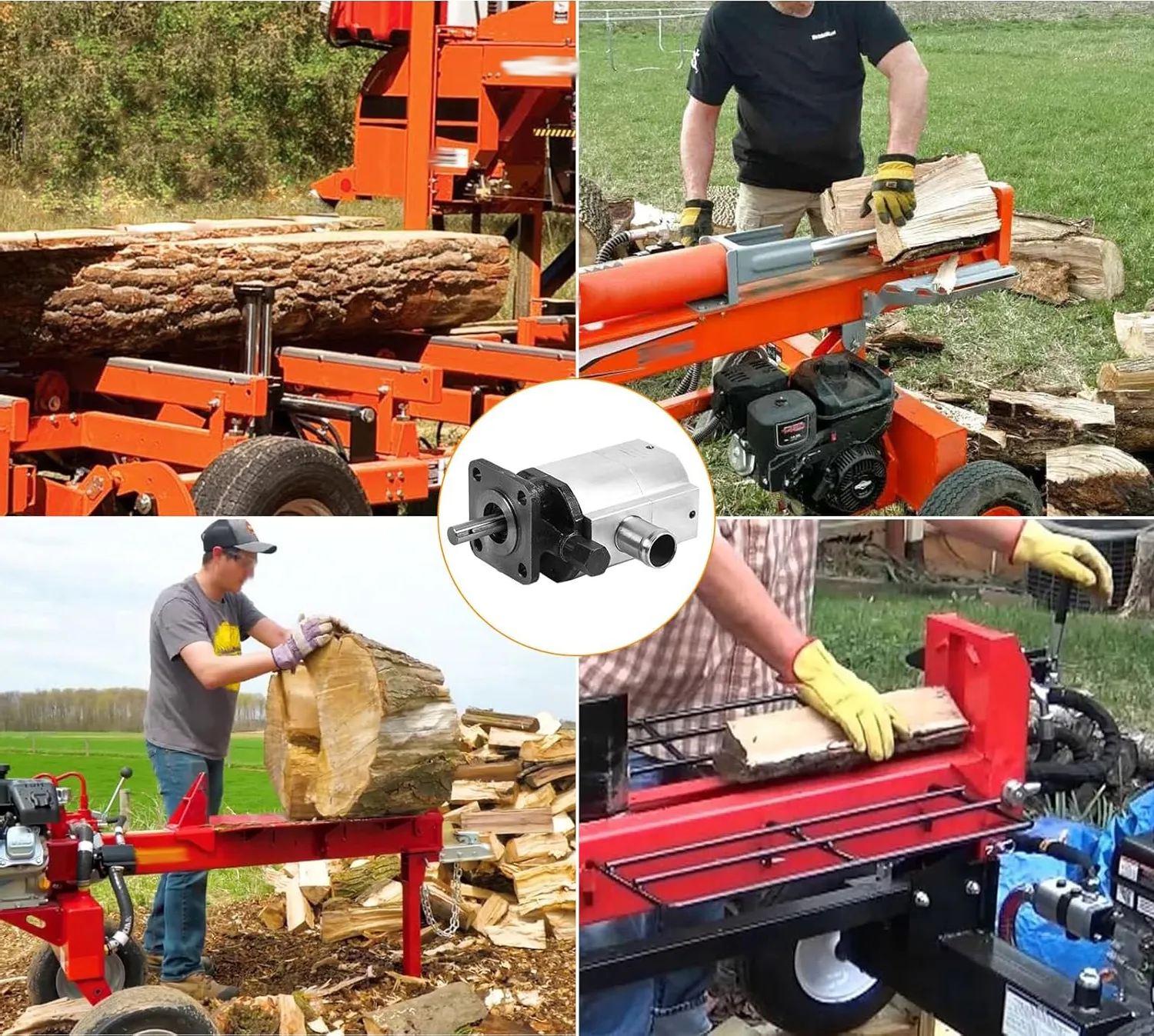 2-Stage Hydraulic Pump for Log Splitter-2 2-Stage Hydraulic Pump for Log Splitter