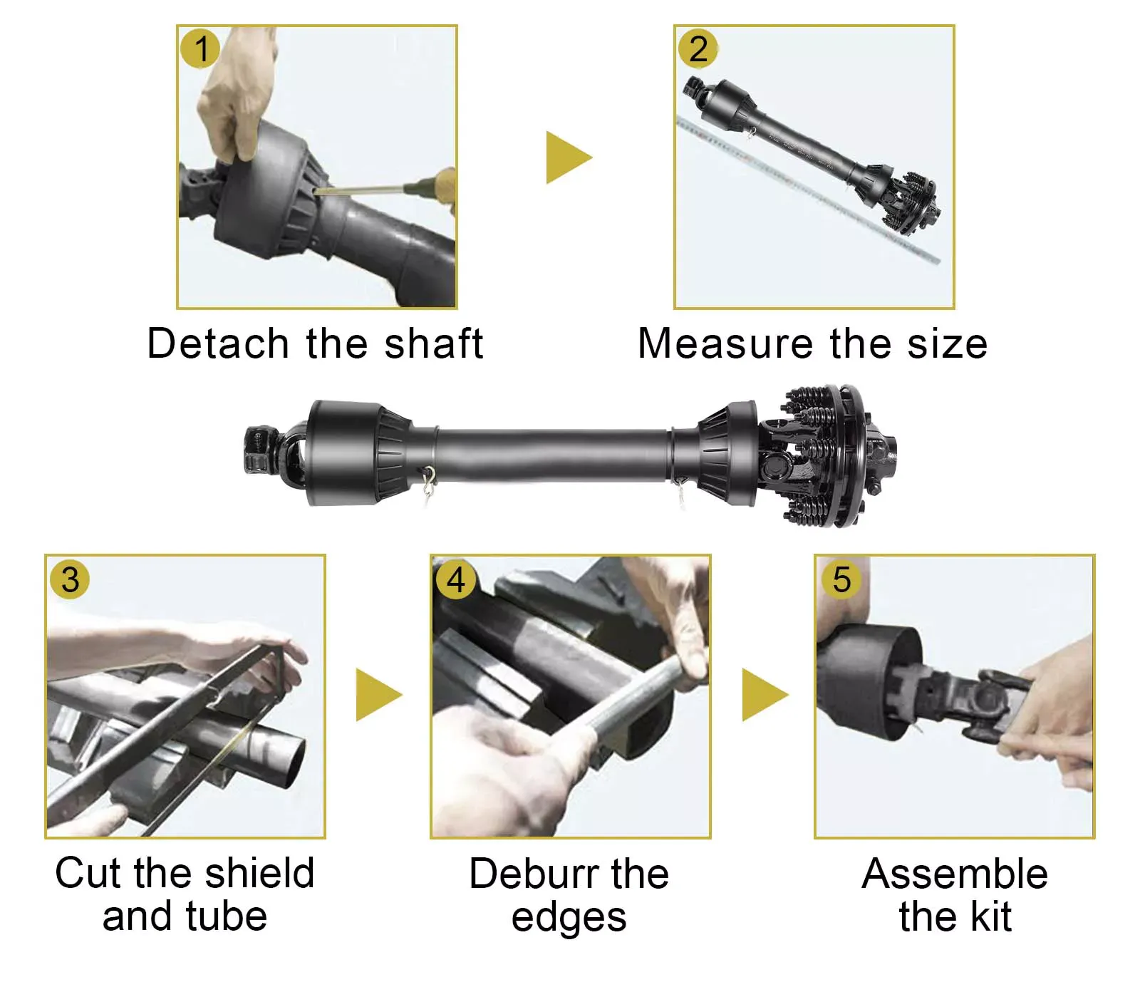 Measure and Cut a Tractor PTO Shaft Measure and Cut a Tractor PTO Shaft