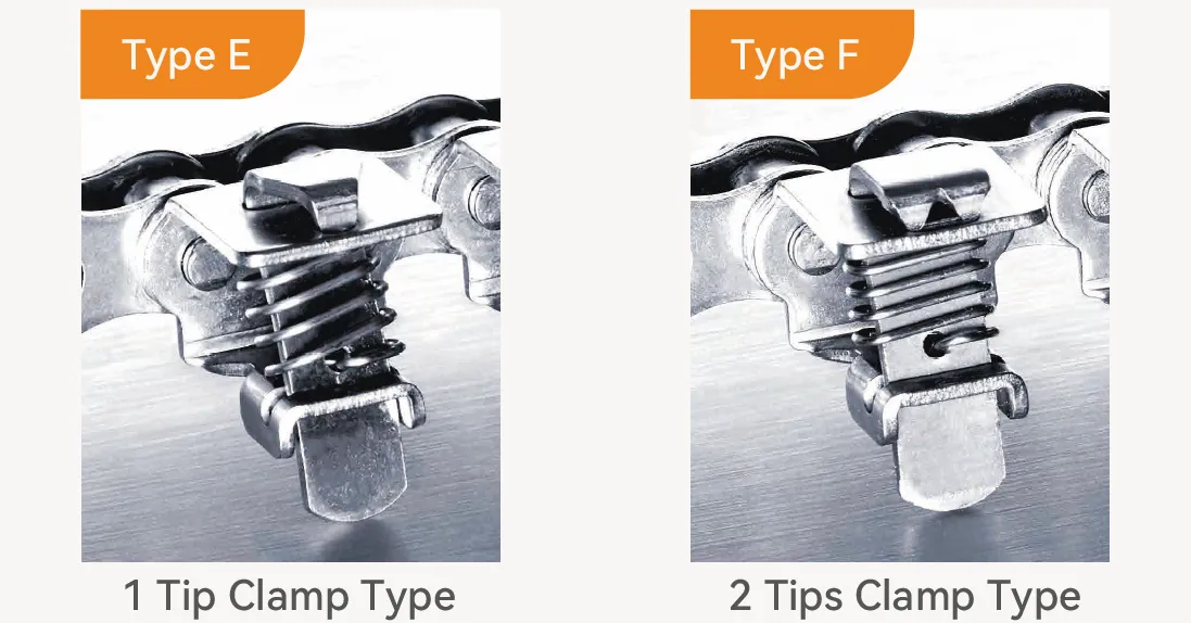 Gripper Chains - Tip Clamp Types