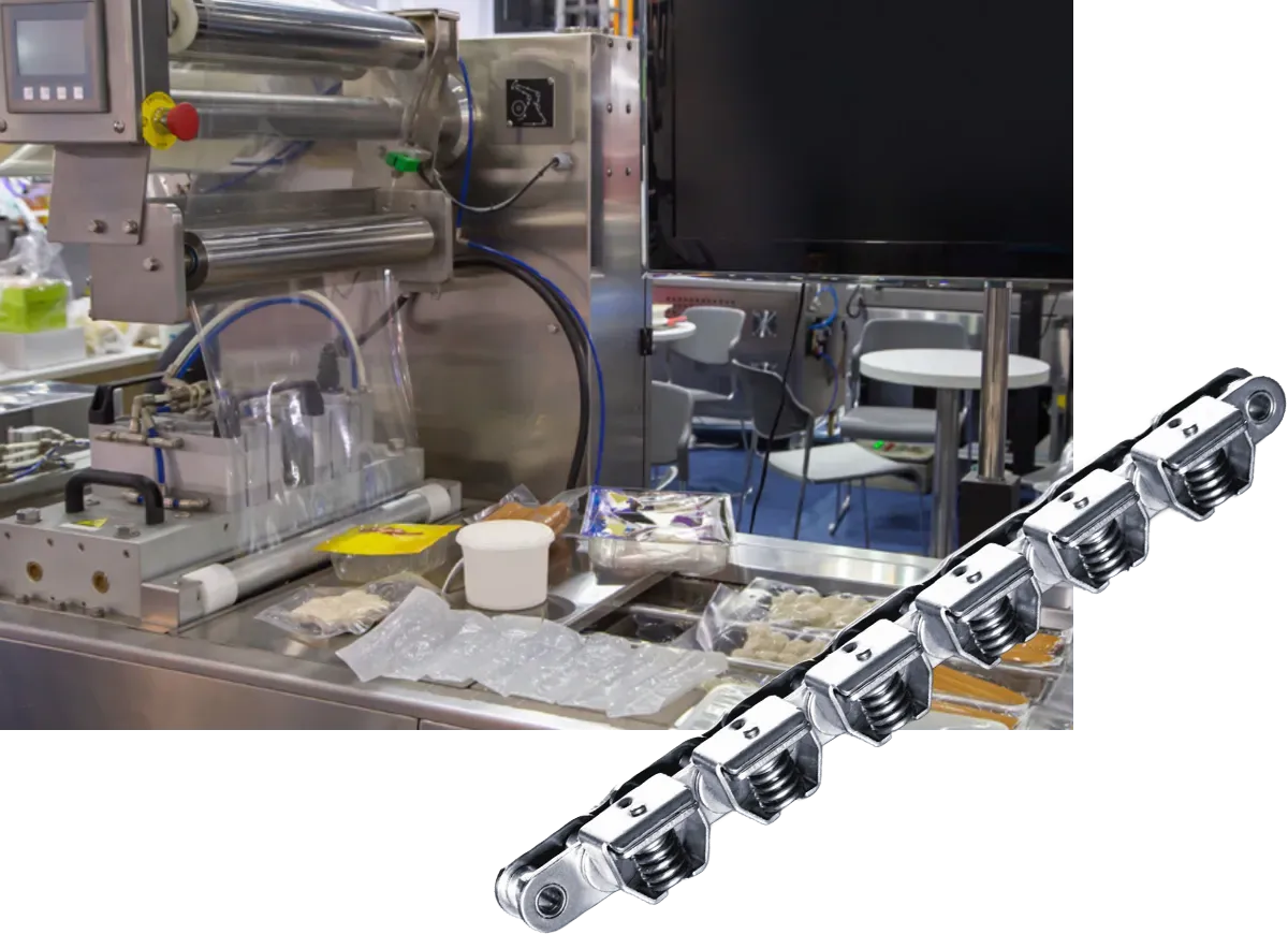 Stainless Steel Gripper Chain for Food Industry